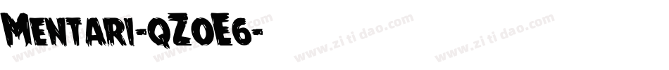 Mentari-qZ0E6字体转换