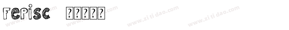 FePIsc2字体转换