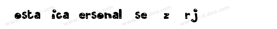 CostaRicaPersonalUse-YzMrj字体转换