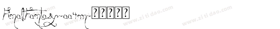 FinalFantasy-aa4m字体转换