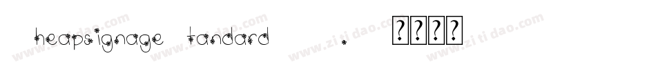 CheapsignageStandard-KV1D字体转换