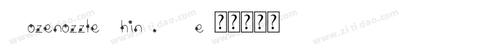 HozenozzleThin-1D4e字体转换