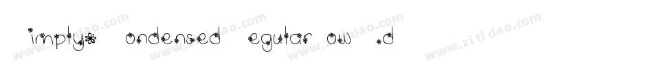 Simply2CondensedRegular-owB1d字体转换