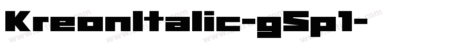 KreonItalic-g5p1字体转换