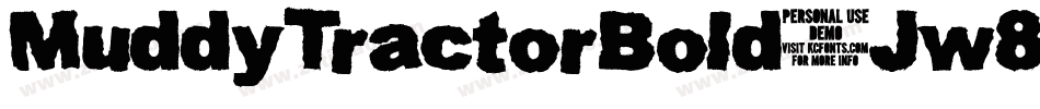 MuddyTractorBold-Jw8x字体转换