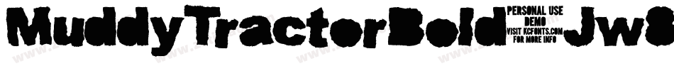 MuddyTractorBold-Jw8x字体转换