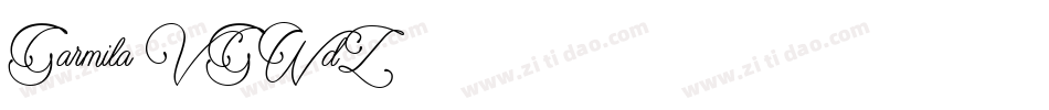 Garmila-VGWdZ字体转换