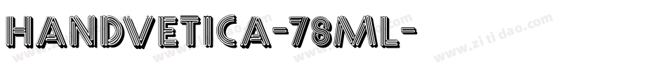 Handvetica-78Ml字体转换