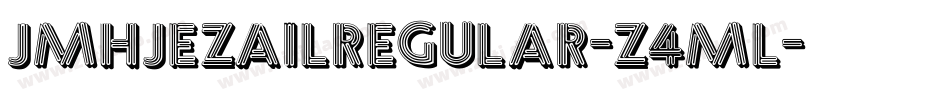 JmhjezailRegular-z4Ml字体转换