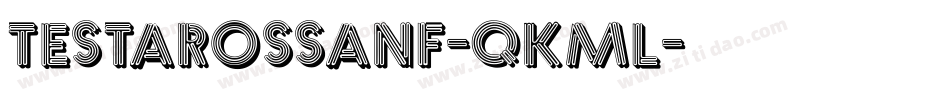 Testarossanf-qKMl字体转换