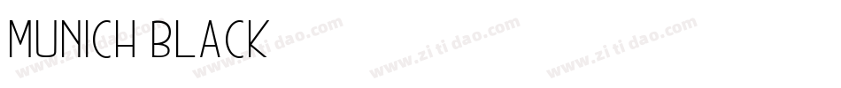 Munich-Black字体转换