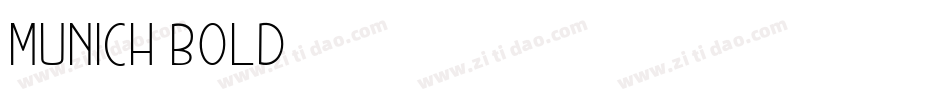 Munich-Bold字体转换