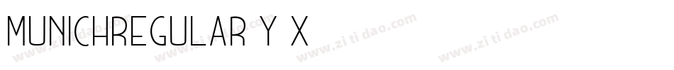 MunichRegular-Y8x4字体转换