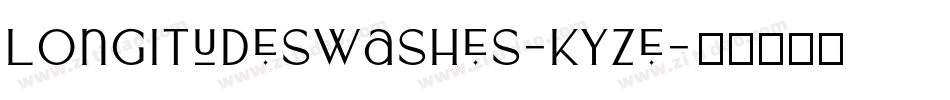 LongitudeSwashes-KYze字体转换 LongitudeSwashes-KYze字体转换