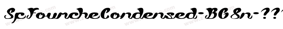 SfFourcheCondensed-BG8n字体转换