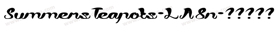 SummersTeapots-LA8n字体转换