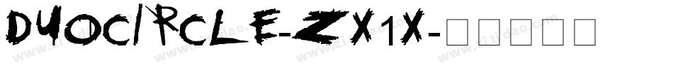 DuoCircle-ZX1x字体转换