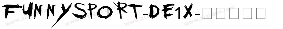 FunnySport-dE1X字体转换
