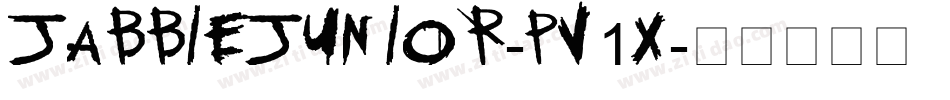 JabbieJunior-PV1x字体转换