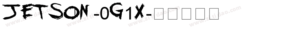 Jetson-0g1X字体转换