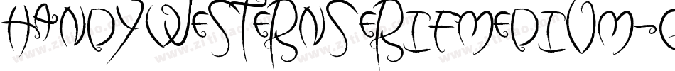 HandywesternserifMedium-g4v5字体转换