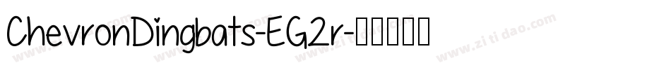 ChevronDingbats-EG2r字体转换