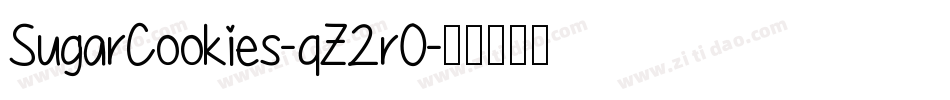 SugarCookies-qZ2r0字体转换