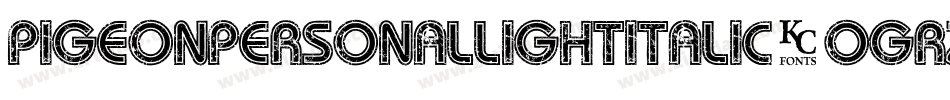 PigeonPersonalLightItalic-oGrz字体转换