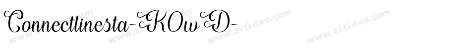 Connectlinesta-K0wD字体转换