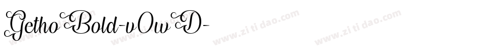 GethoBold-v0wD字体转换 GethoBold-v0wD字体转换