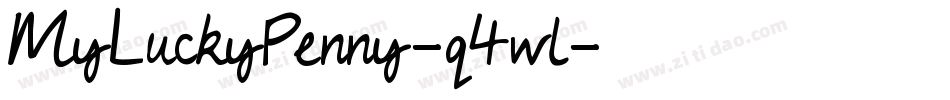 MyLuckyPenny-q4wl字体转换
