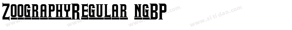 ZoographyRegular-ngBP字体转换