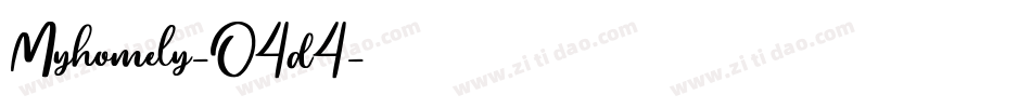 Myhomely-O4d4字体转换
