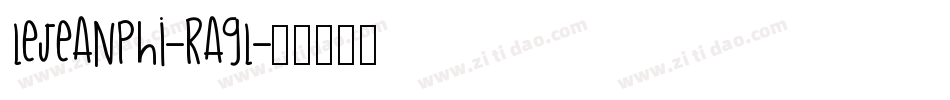 Lejeanphi-RAgl字体转换