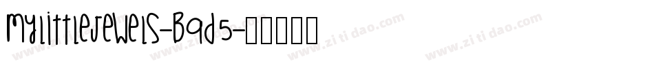 Mylittlejewels-B9d5字体转换