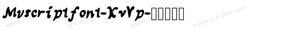 Myscriptfont-KvVp字体转换