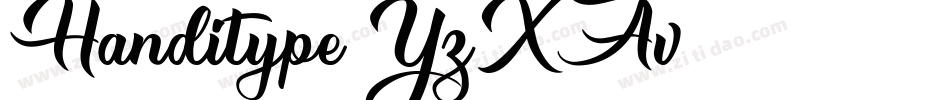 Handitype-YzXAv字体转换