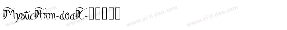 MysticArm-d0aX字体转换
