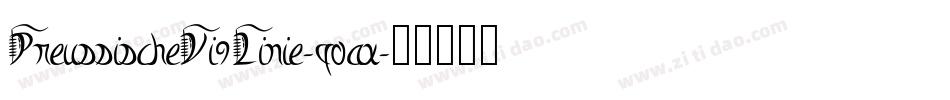 PreussischeVi9Linie-q0ax字体转换
