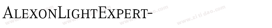 AlexonLightExpert字体转换