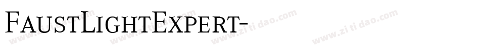 FaustLightExpert字体转换