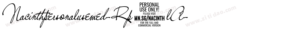Nacinthpersonalusemed-Rp0lA字体转换