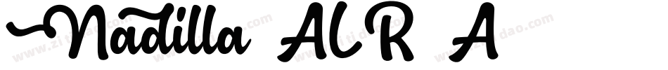 Nadilla-ALR7A字体转换