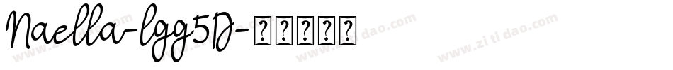 Naella-lgg5D字体转换