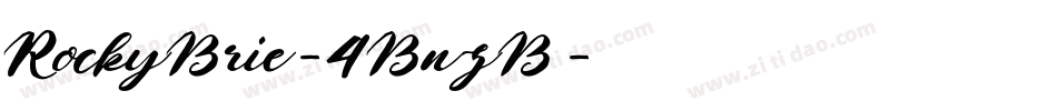 RockyBrie-4BnzB字体转换