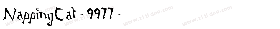 NappingCat-9977字体转换