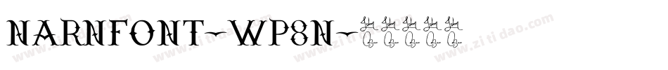 Narnfont-WP8n字体转换