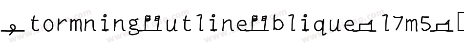 StormningOutlineOblique-l7m5字体转换