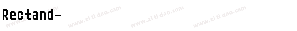 Rectand字体转换