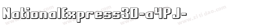 NationalExpress3D-a4PJ字体转换